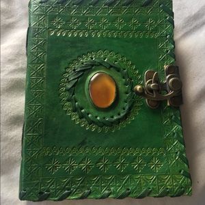 Wizard/witch styled leather journal.